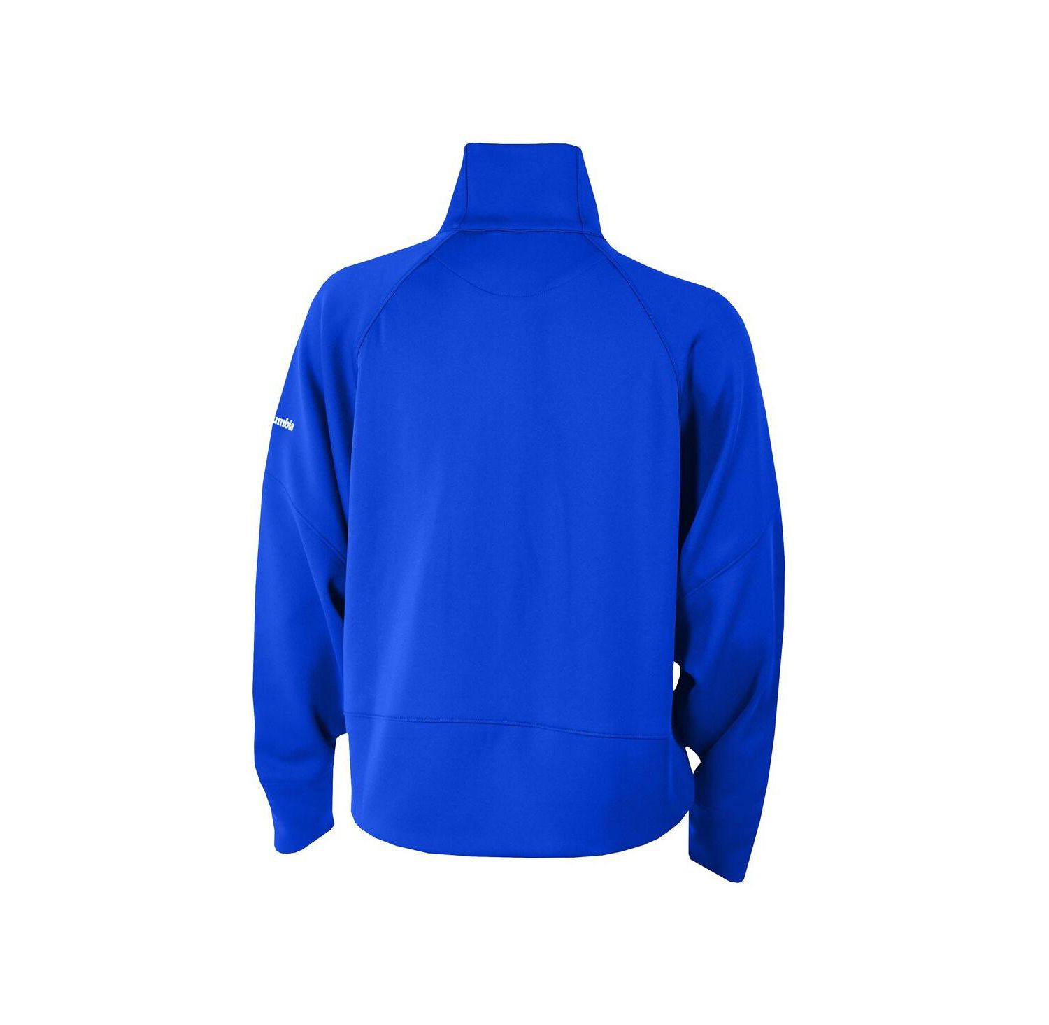 Women's Blue New York Rangers Wickhams Hills Raglan Omni-Wick Half-Zip Pullover Sweatshirt