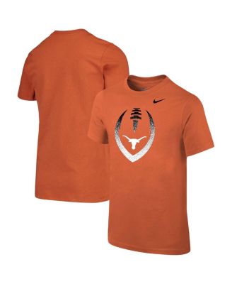 Nike - Big Boys and Girls Texas Orange Texas Longhorns Sideline Icon T-Shirt