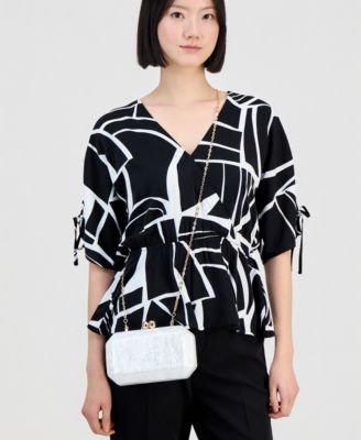 Acrylic Swirl Minaudiere Clutch, Macy's Exclusive