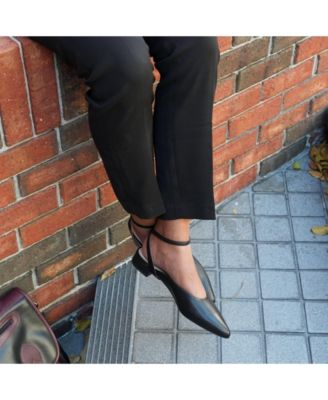 Women's Black Marilyn Customizable Point Slide