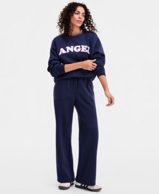 Juniors' Whipstitched Crewneck Sweatshirt