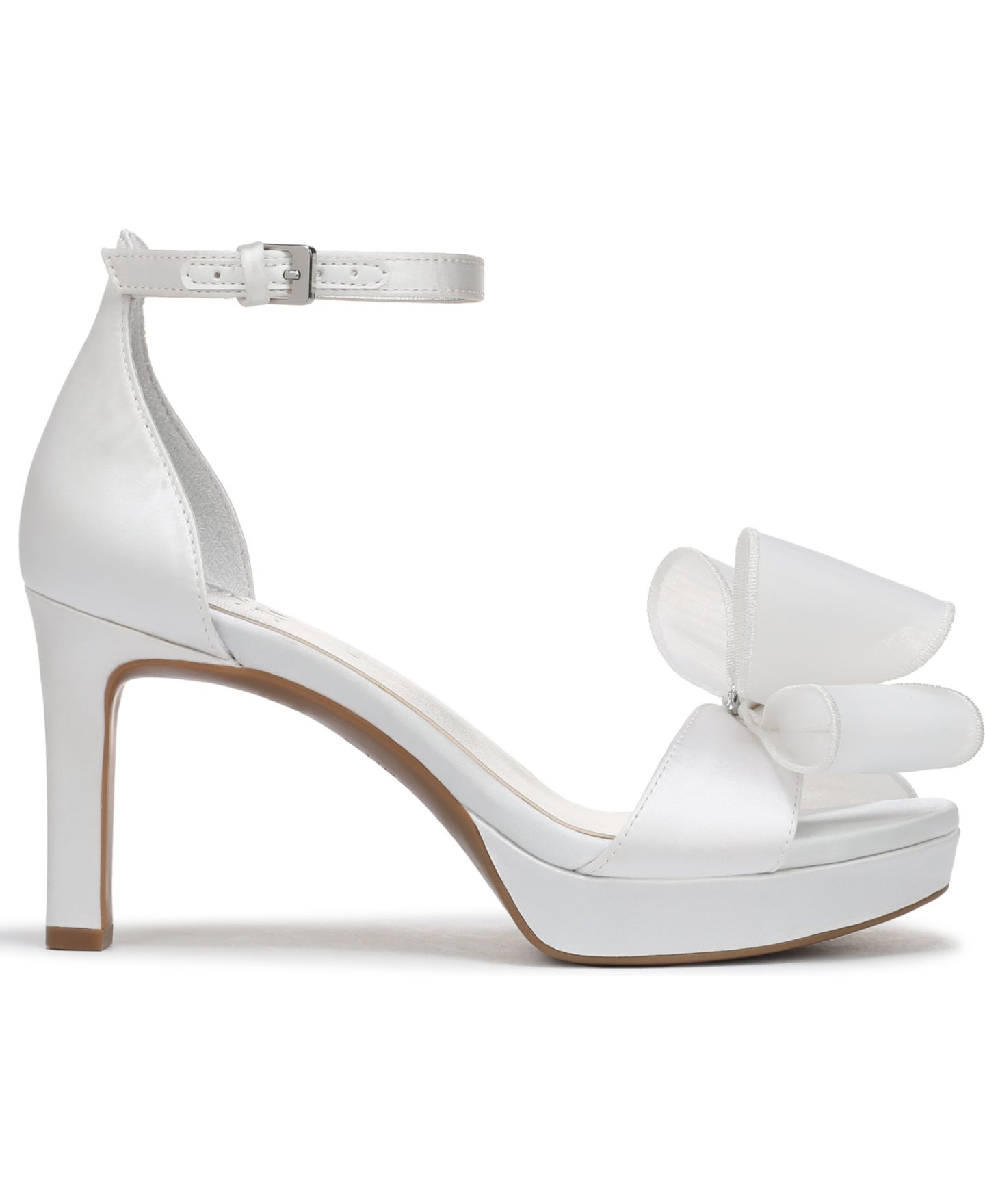 Женские сандалии Naturalizer Always Rhinestone Bow Dress Sandals, цвет: Жемчужный белый атласный — фото 2