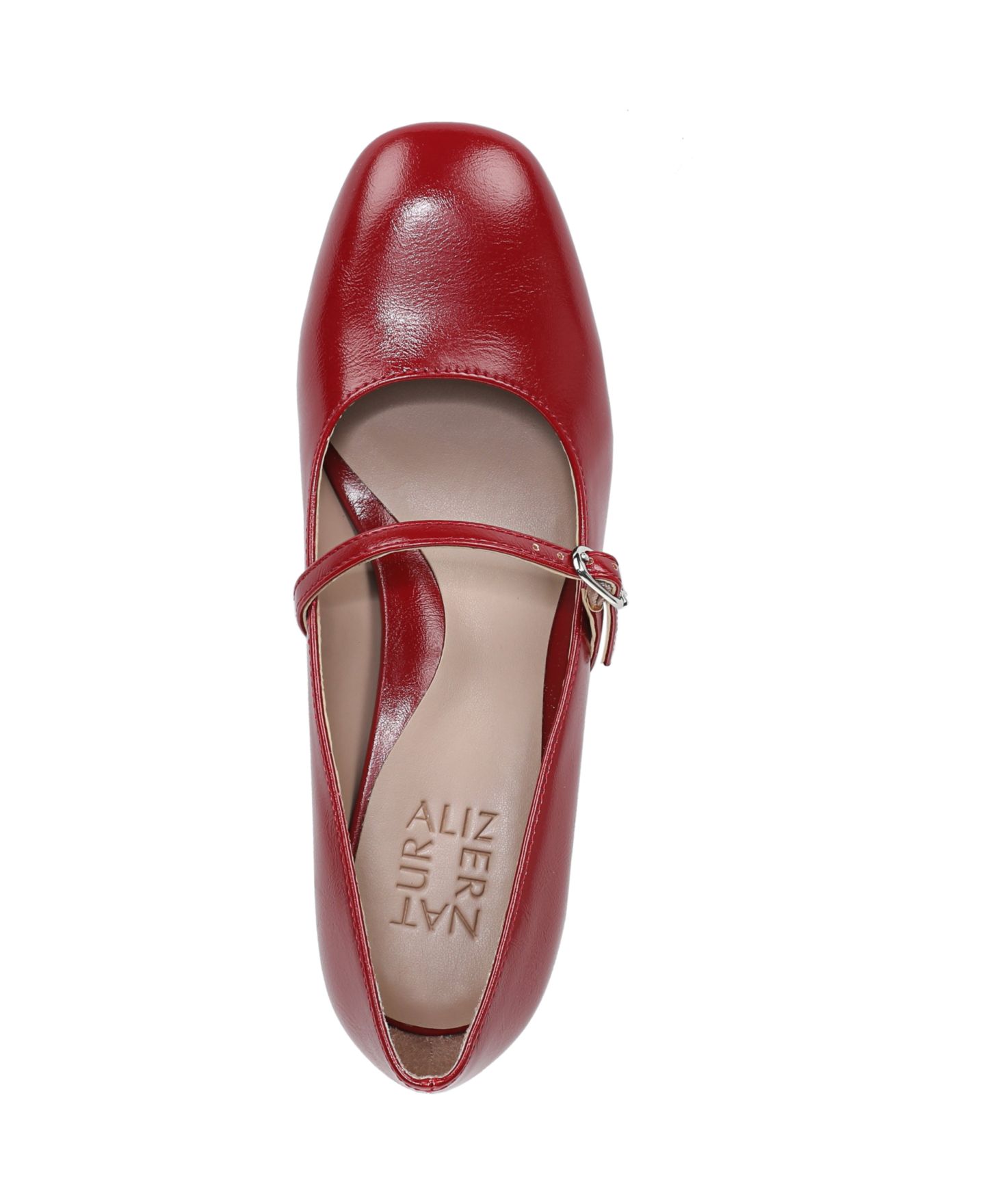 Женские туфли Naturalizer Dancing Mary-Jane Block-Heel, цвет: Красная искусственная кожа — фото 4