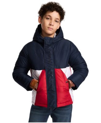 Tommy Hilfiger - Boys 8-20 Color Block Puffer Jacket