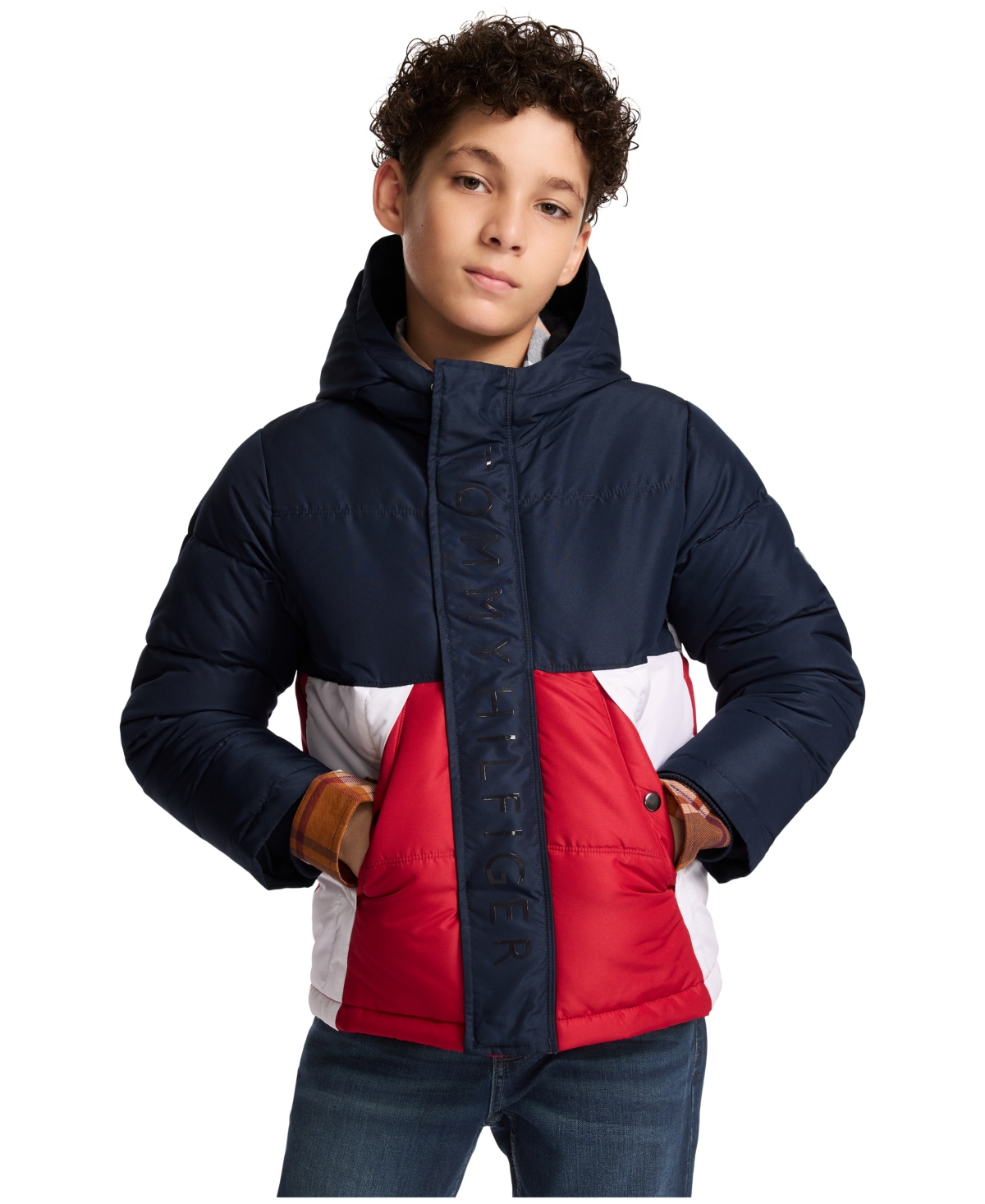 Tommy Hilfiger Boys 8-20 Color Block Puffer Jacket
