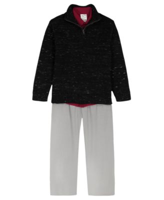 Boys' 2T-7 Long-Sleeve Sweater, Shirt and Pants, 3-Piece Set