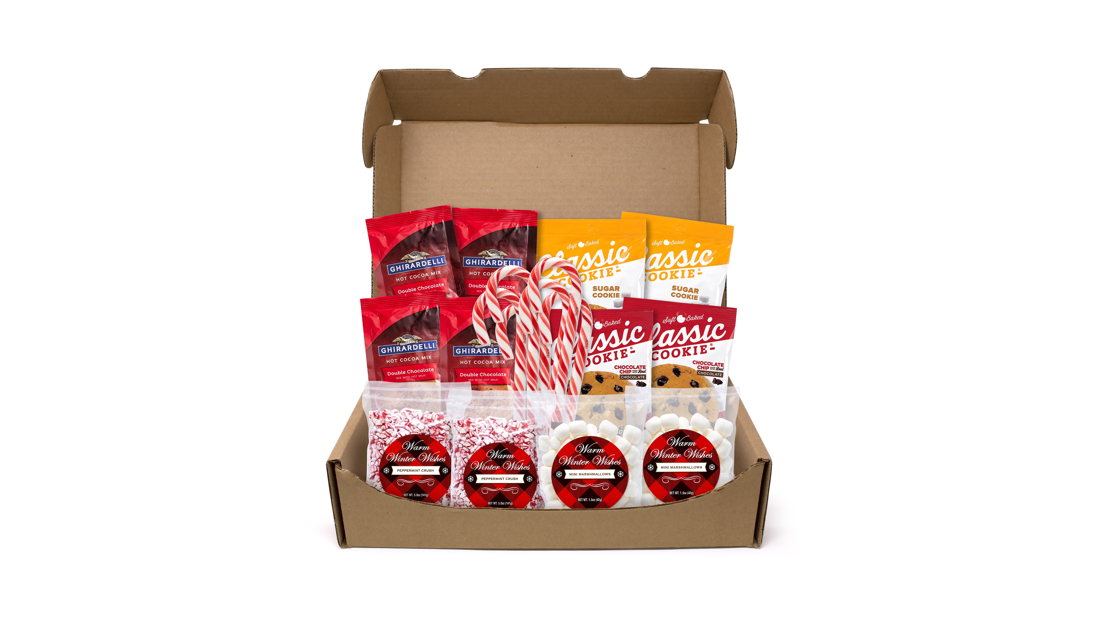 SnackBoxPros Warm Winter Wishes Hot Chocolate Kit, 20 pieces