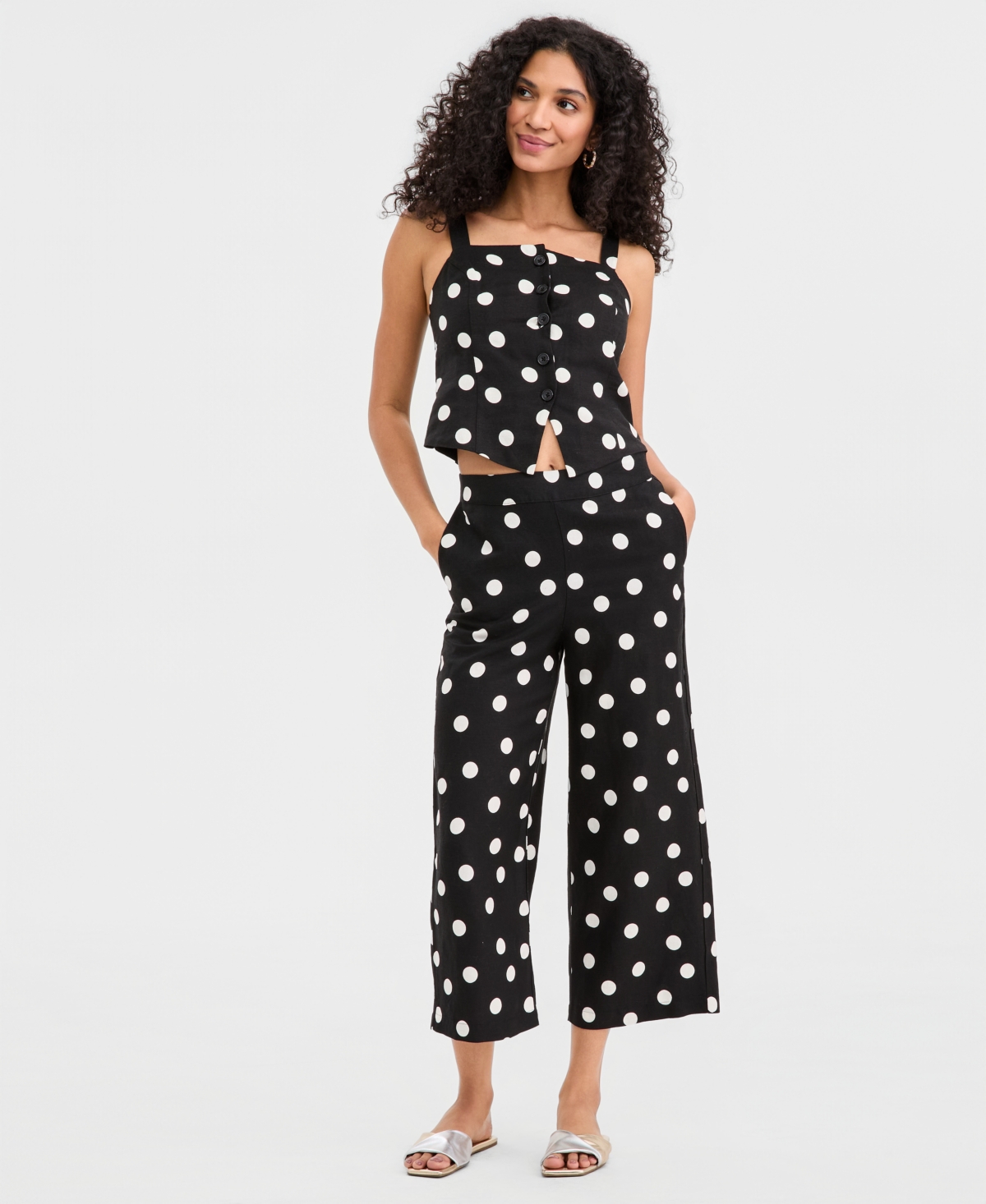 On 34th Women's Dot Culotte Pants, Macy's Exclusive