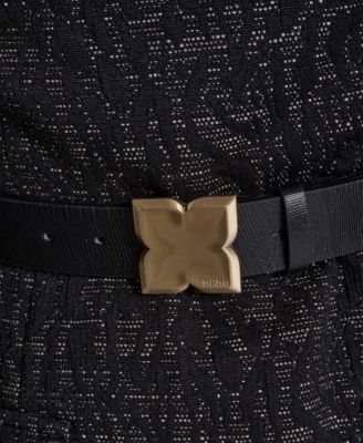 Women's Cheetah Textured Tweed Sheath dress