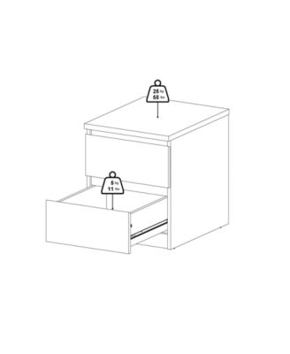 Scottsdale 2 Drawer Nightstand