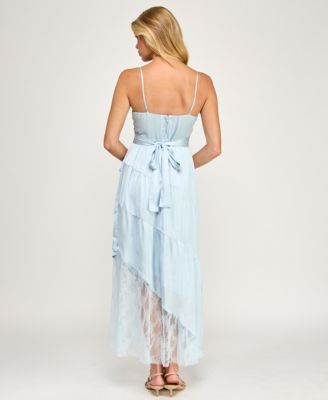Juniors' Sleeveless Maxi Dress