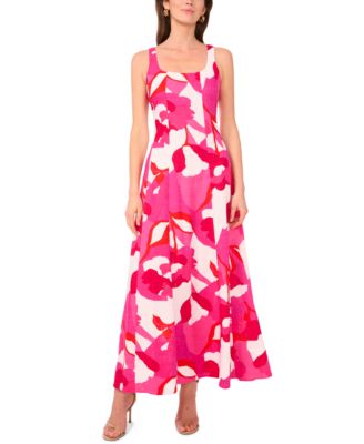 Women's Sleeveless Fit & Flare Maxi Dress