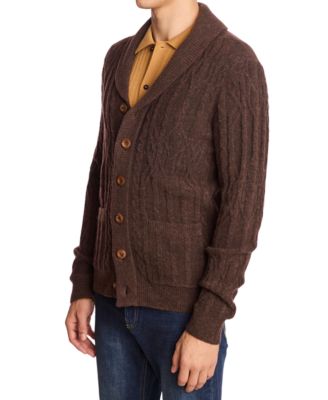 Men's Shawl Collar Cardigan Sweater
