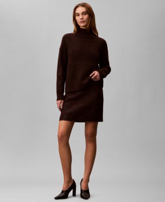 Women's Textured Tweed Mini Skirt
