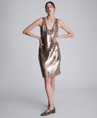 Kenneth Cole - Women's Sleeveless V-Neck Short Dress