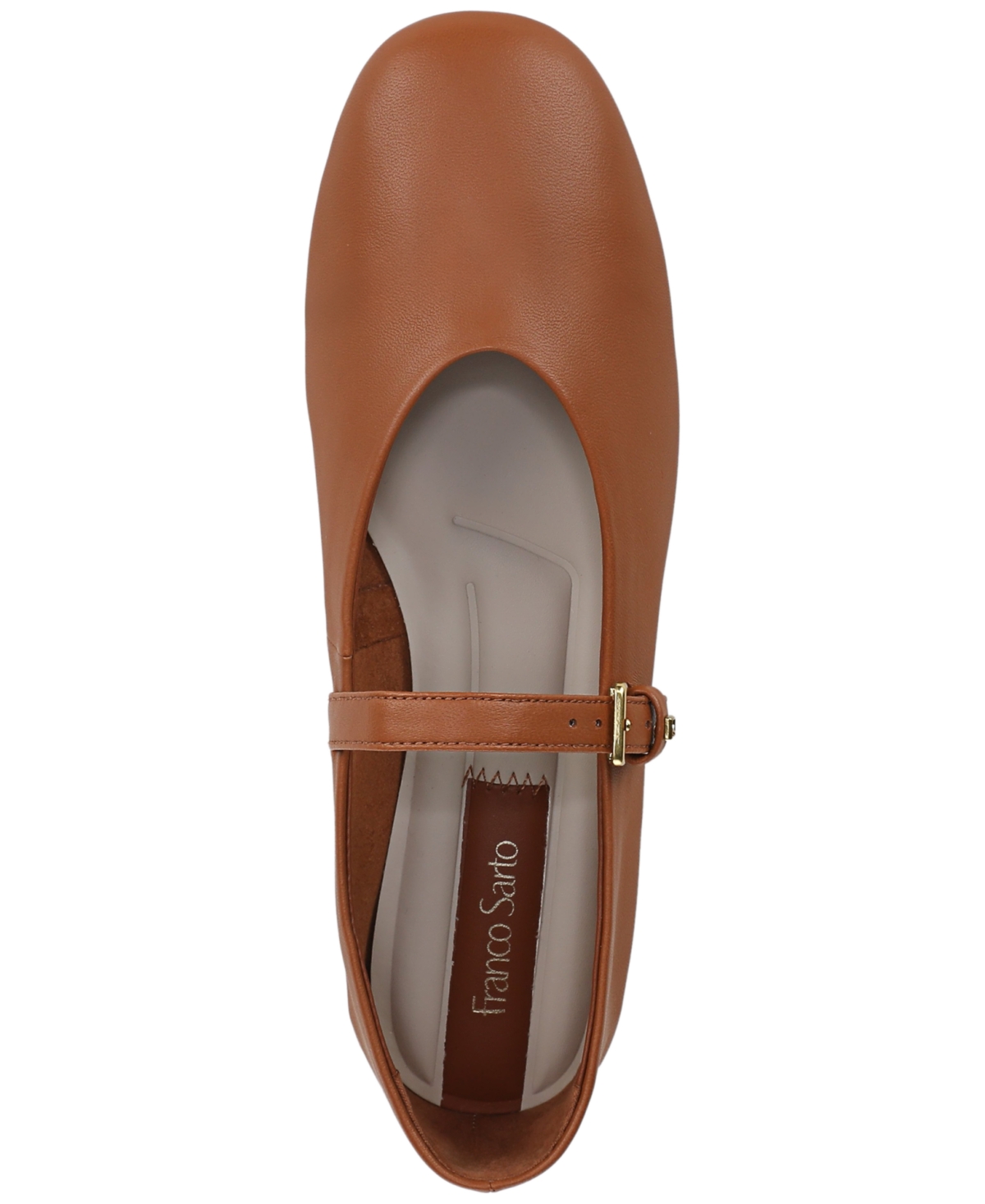 Franco Sarto Women's Odilia Round Toe Mary Jane Flats In Brown