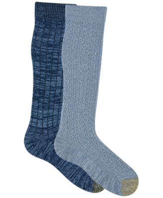 Women's 2-Pack Cable Knee High Socks