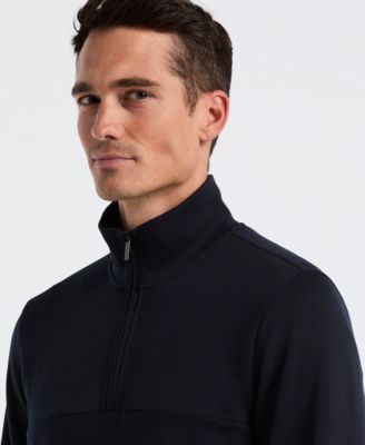 Men's Neoprene Quarter-Zip Long-Sleeve Sweater