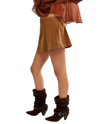 Women's Paradise Found Faux Suede Mini Skort
