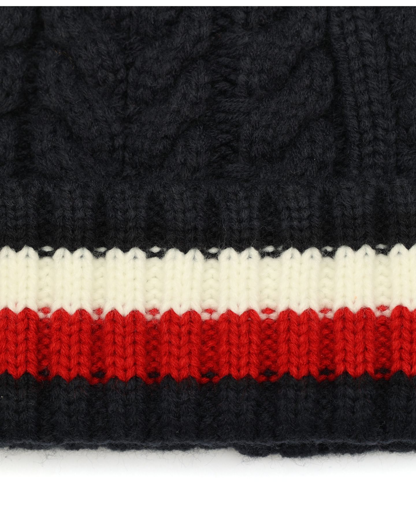Мужская шапка-бини Tommy Hilfiger Cable Global с отворотом, цвет: Пустынный небесно-голубой — фото 4