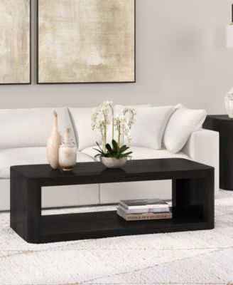 Kellan 47" Wood Wide Rectangular Coffee Table