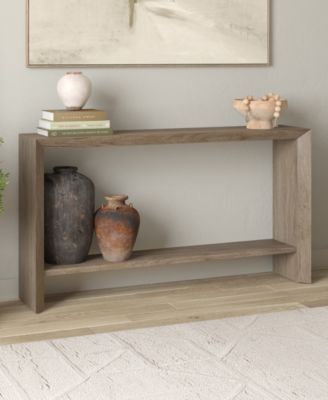 Osman 55" Wood Wide Rectangular Console Table