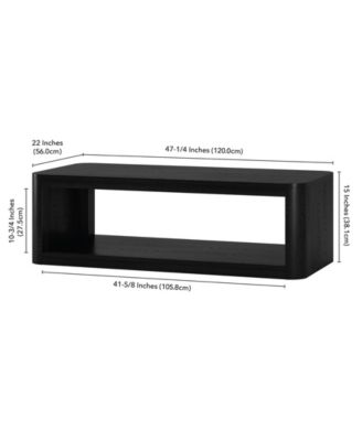 Kellan 47" Wood Wide Rectangular Coffee Table