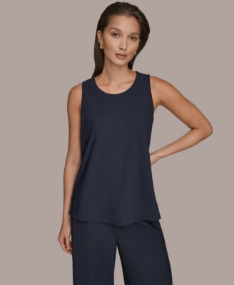 Women's Tricot Knit Sleeveless ToP