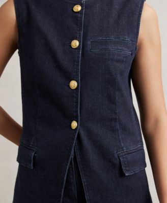 Women's Athena Denim Longline Waistcoat