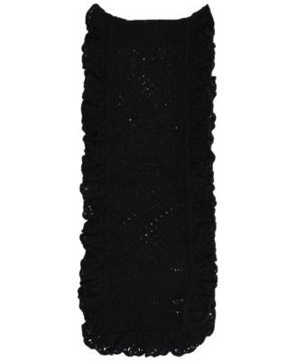 Pointelle Ruffle Scarf