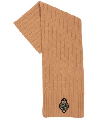 Cable Crest Patch Scarf