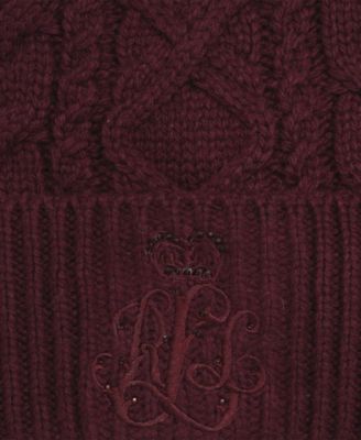 Cable with Direct Embroidery Hat