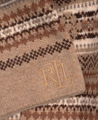 Tonal Fair Isle Scarf
