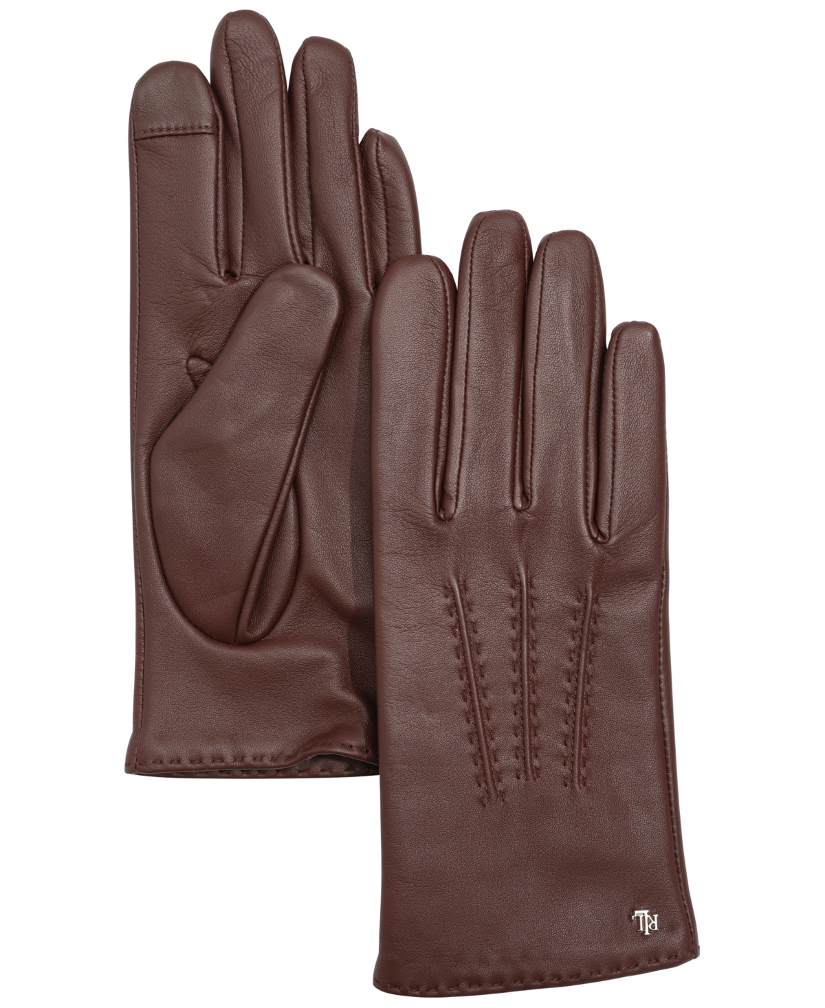 Lauren Ralph Pick Stitch Leather Touch Glove