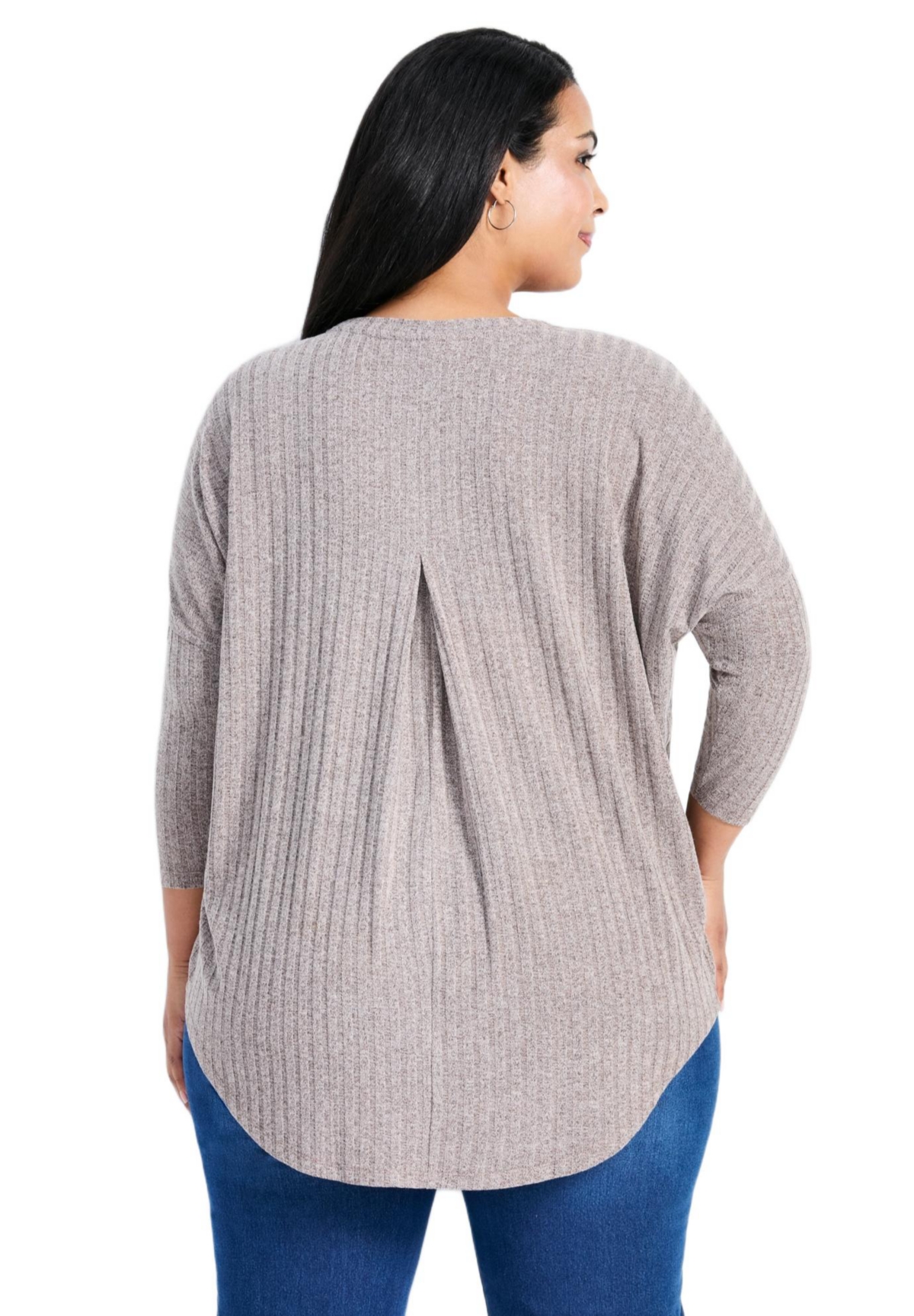 Avenue Women's Plus Kym Rib Hacci Tunic