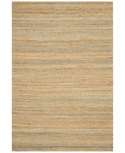 D Style Natural Jute Teal Area Rugs
