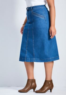 Women's Plus Size Taylah Denim Skirt