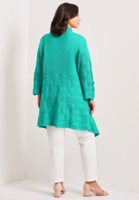 Women's Pointelle Sweater Cardigan