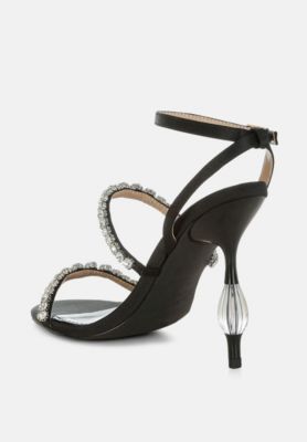 Womens Aragon Diamante Embellished Fantasy Heel Sandals