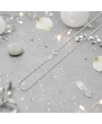 Thin 2MM 030 Gauge Strong .925 Sterling Silver Rope Link Chain Necklace