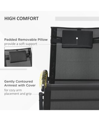 Outdoor Rocking Chair Chaise Lounge Chair for Sun ning