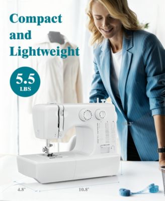 Sewing Machine for Beginners with 45 Built-in Stitches Compact Portable Sewing Machine with Accessory Kit