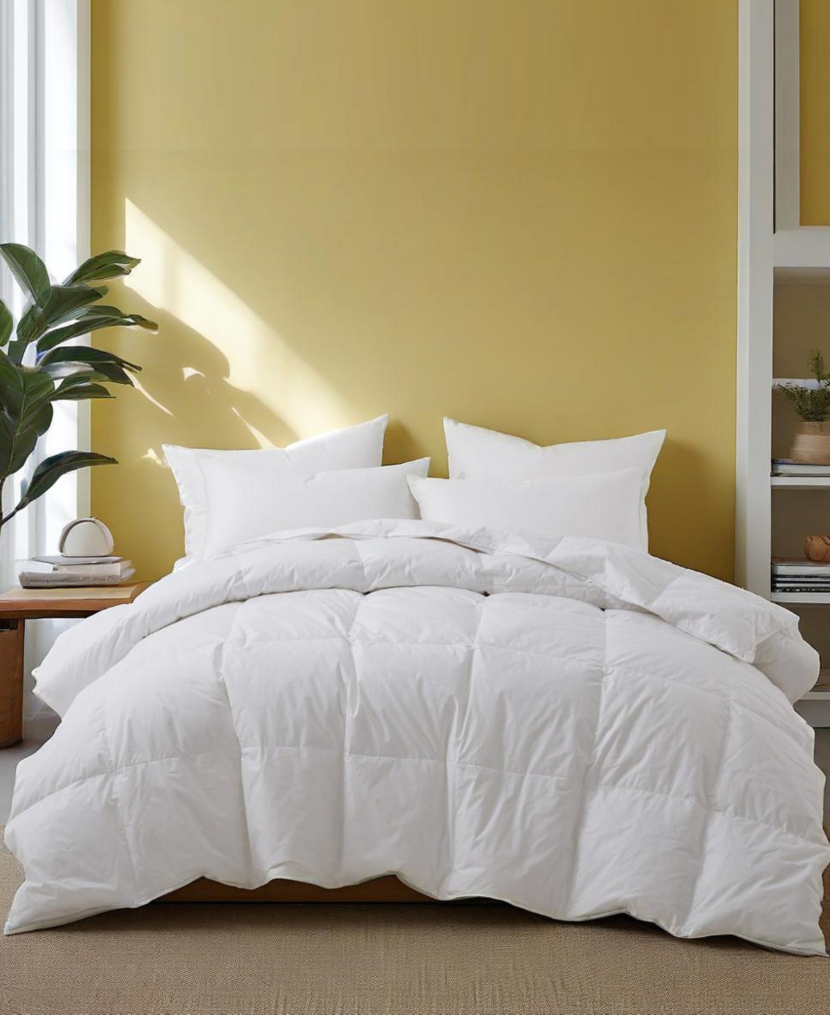 Unikome 100% Cotton All Season Goose Down Feather Comforter