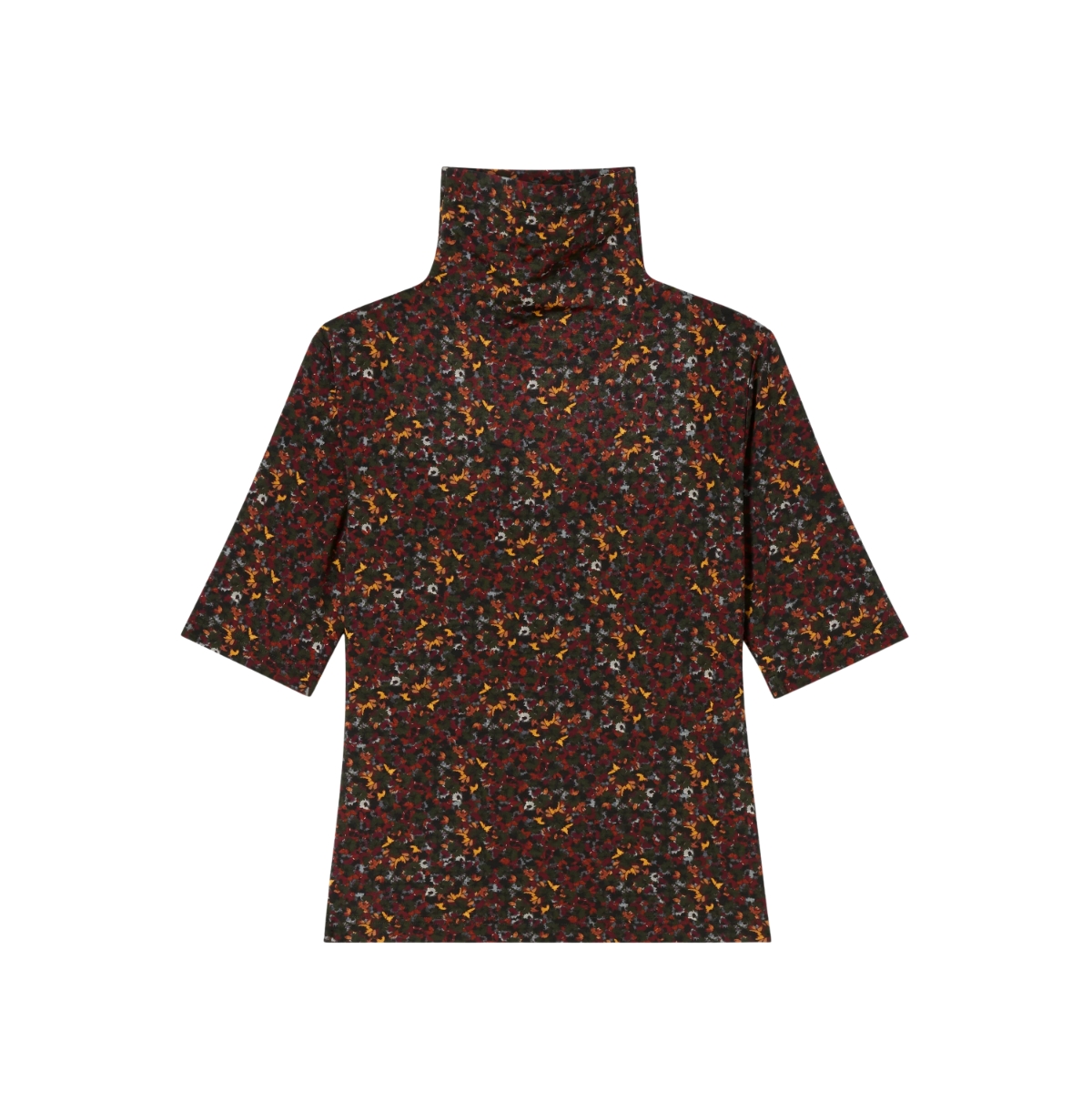 M.m.LaFleur Women's Jax Turtleneck Tee - Printed Jersey