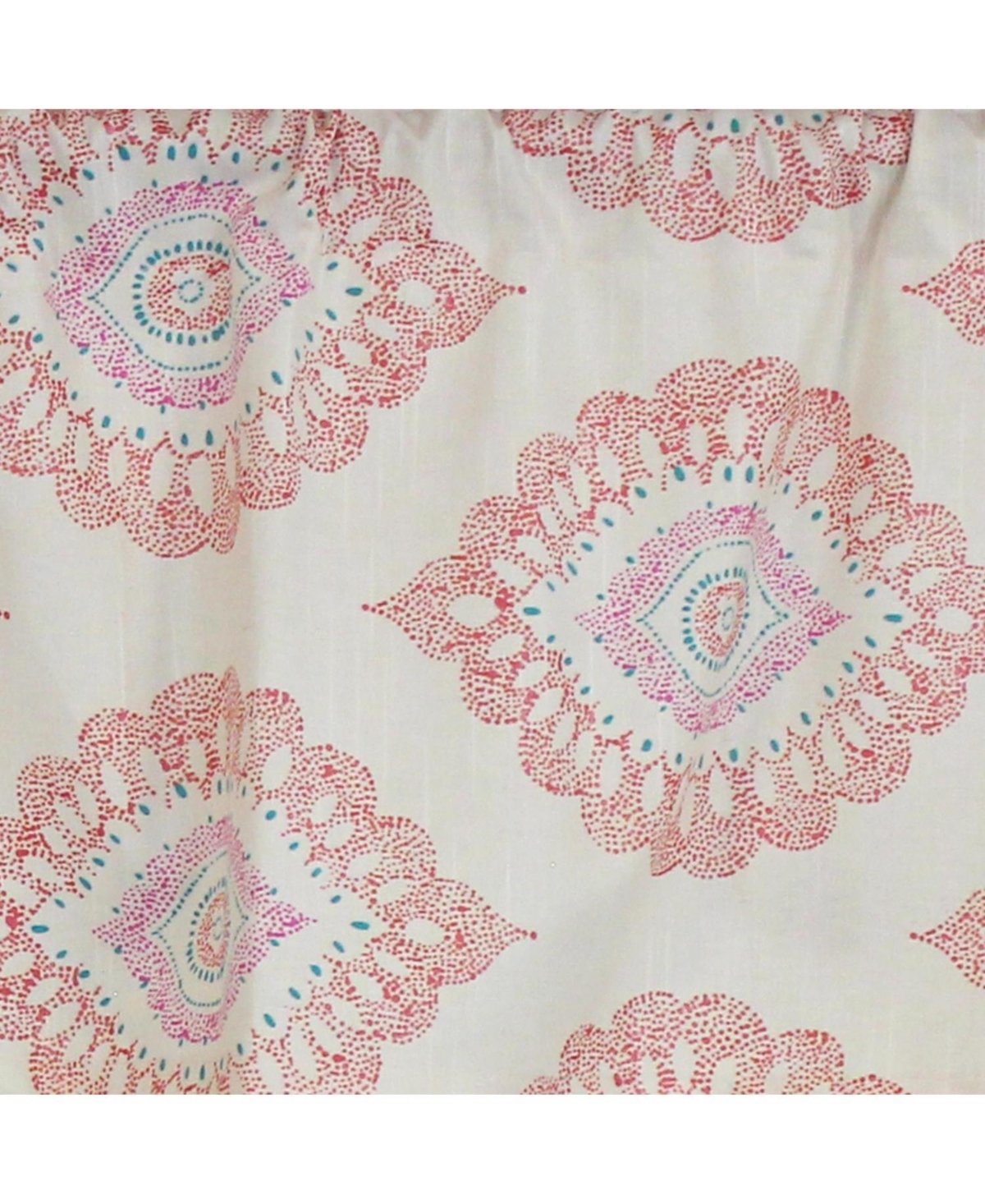 Rlf Home Exquisite Tailored 100% Cotton with Fully Lined 3" Rod Pocket Valnance for Windows 50" x 14" Scarlet