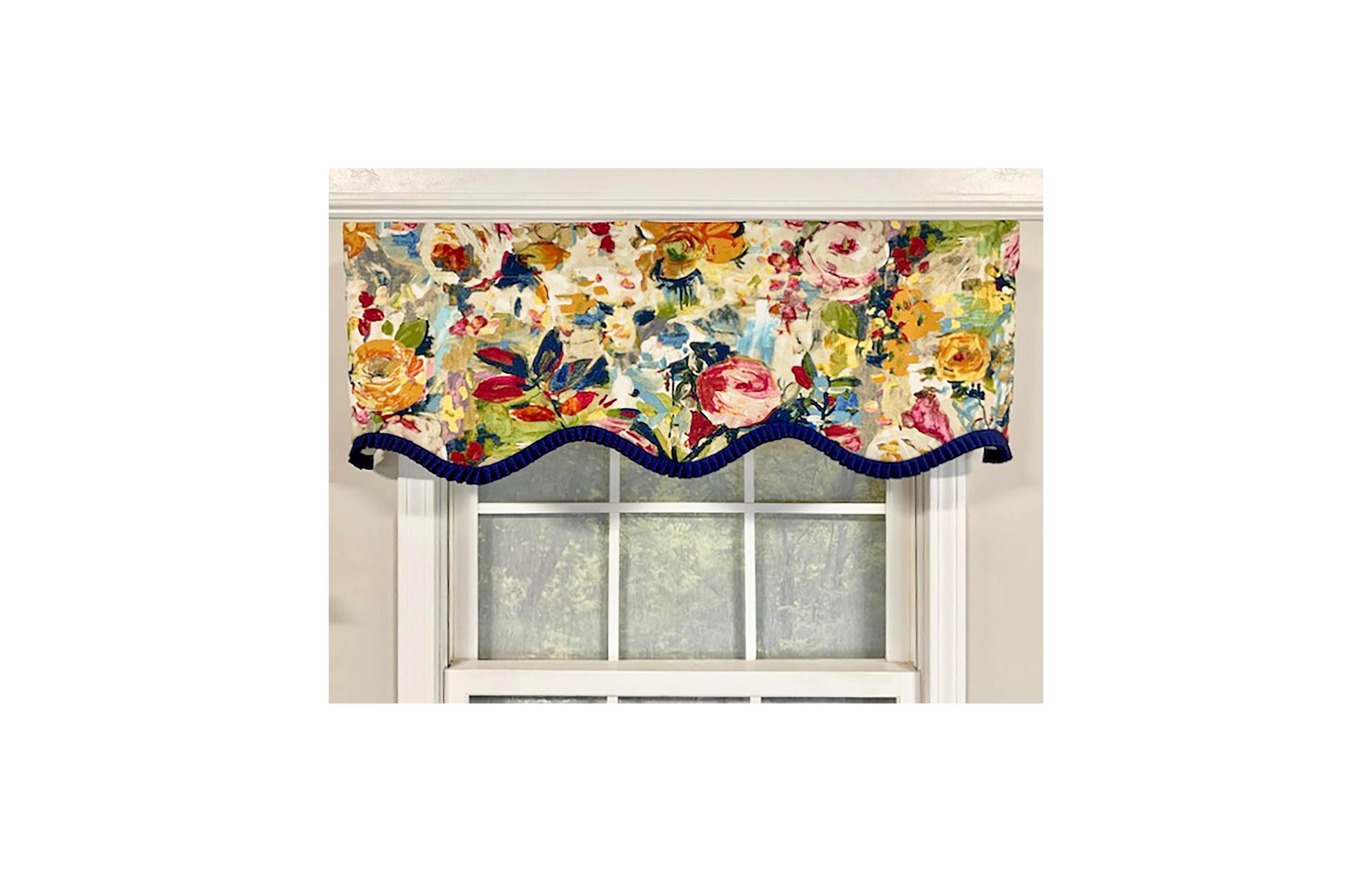 Rlf Home Martella Ruffled Provance 3" Rod Pocket Valance