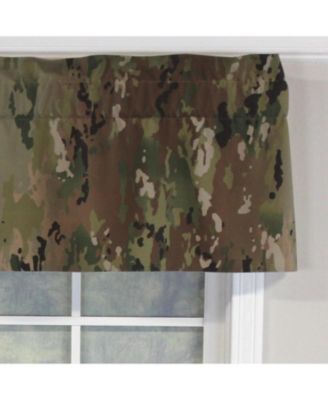 Cloak Tailored 100% Cotton with Fully Lined 3" Rod Pocket Valnance for Windows 50" x 14" Green