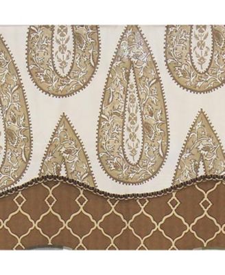 Yorkshire Window Treatment Glory Premium Quality Valance 3" Rod Pocket 50" x 16" Cafe