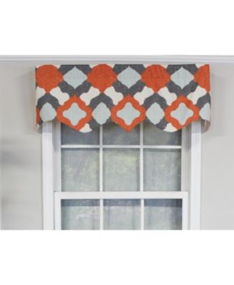 Twinkle Regal 100% Cotton with Fully Lined 3" Rod Pocket Valnance for Windows 50" x 17" Multi