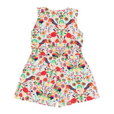 Girls Volant Ruffle Shorts Romper